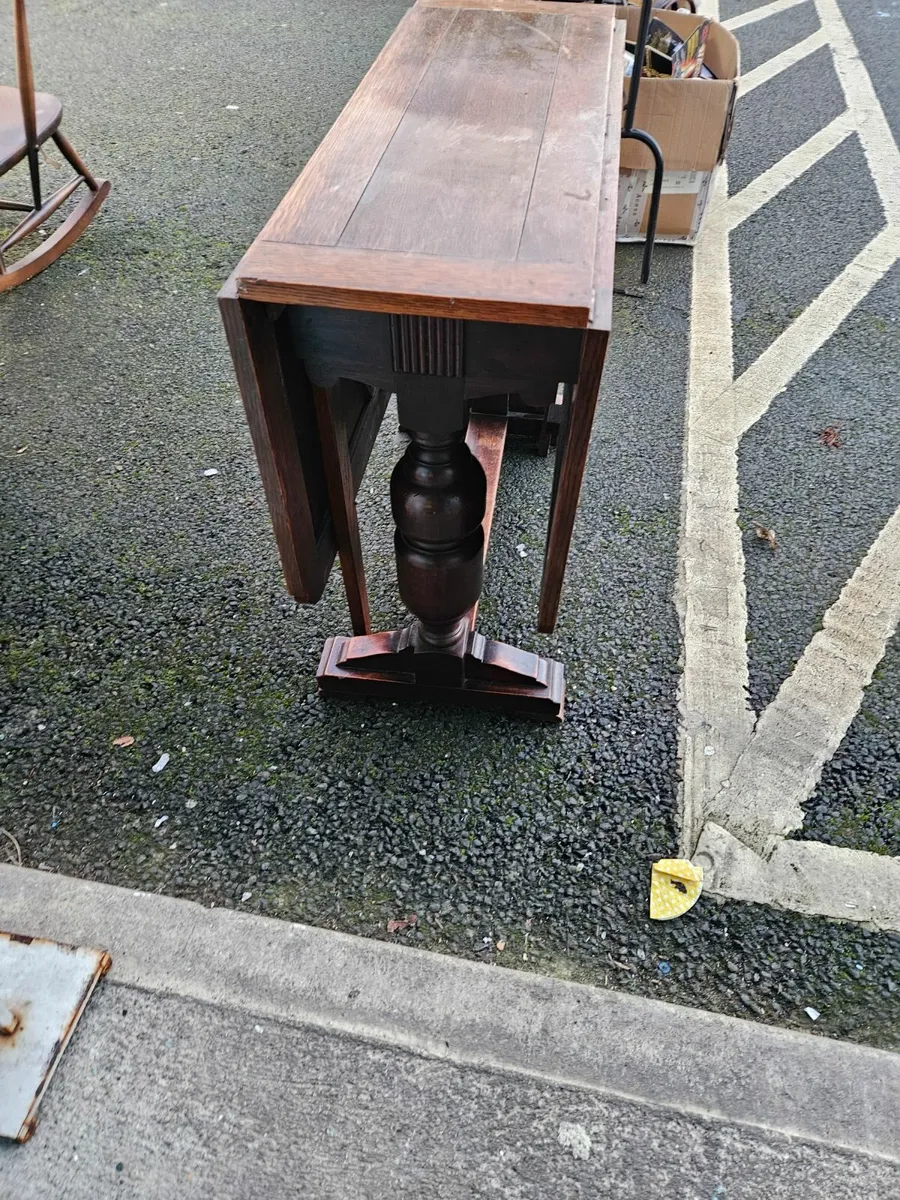 Vintage Oak Table - Image 1