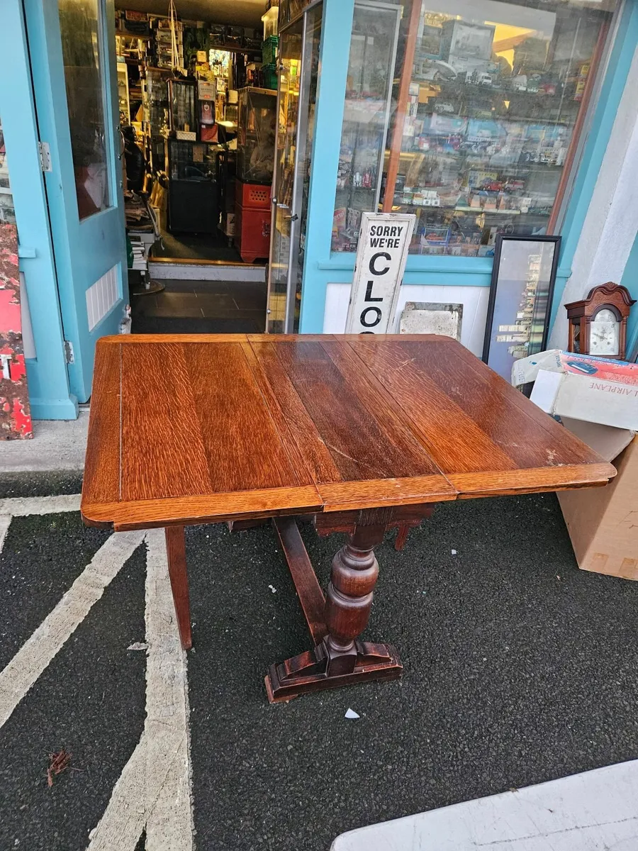 Vintage Oak Table - Image 2