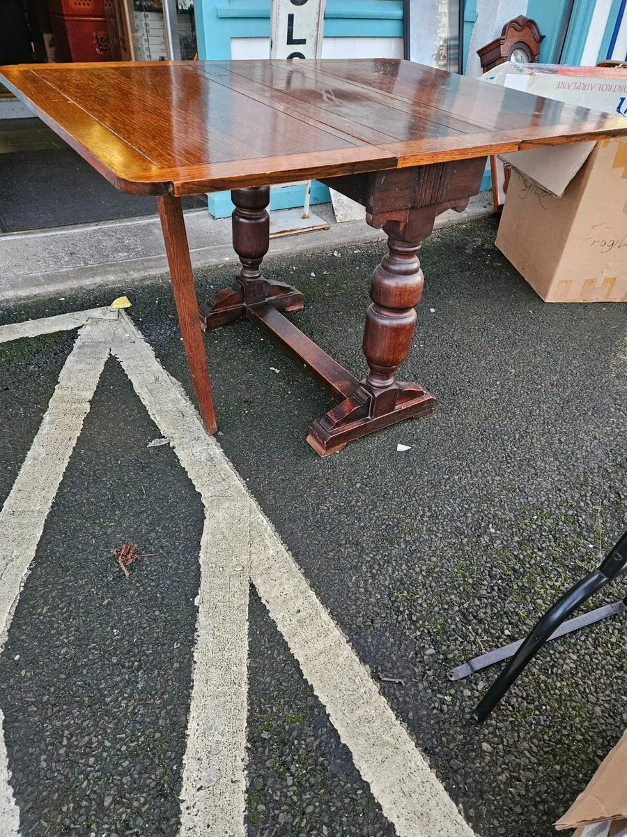 Vintage Oak Table - Image 4