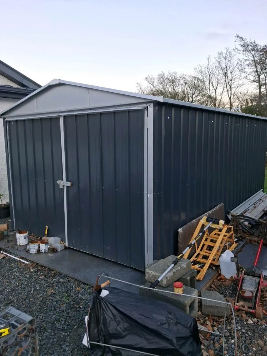 Steel shed / garage 17'  x. 10' - Image 4