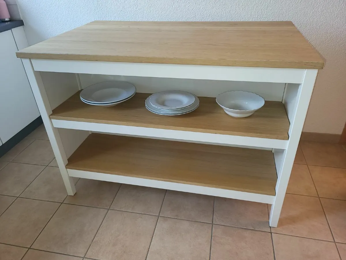Kitchen island, off-white/oak - Image 2