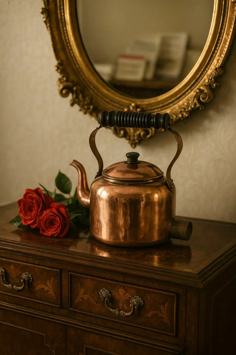 antique vintage KETTLE pub dresser cottage cave - Image 1