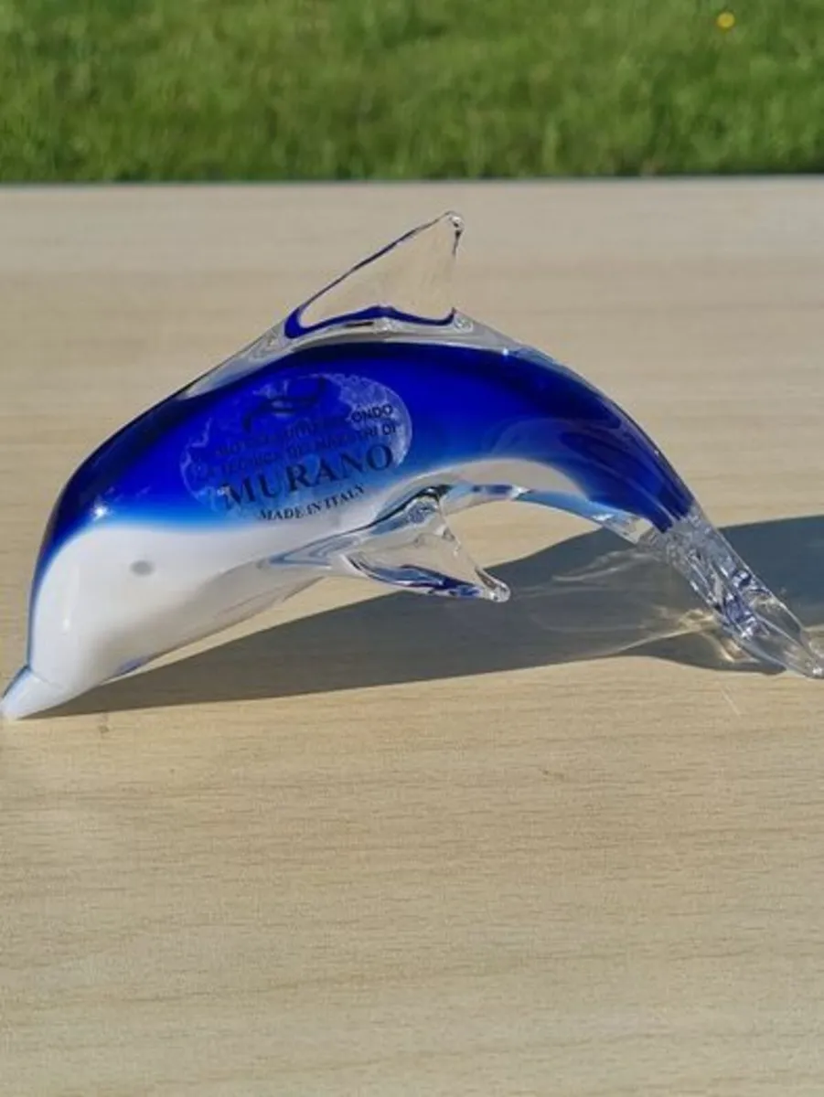 Murano art glass dolphin - Image 1