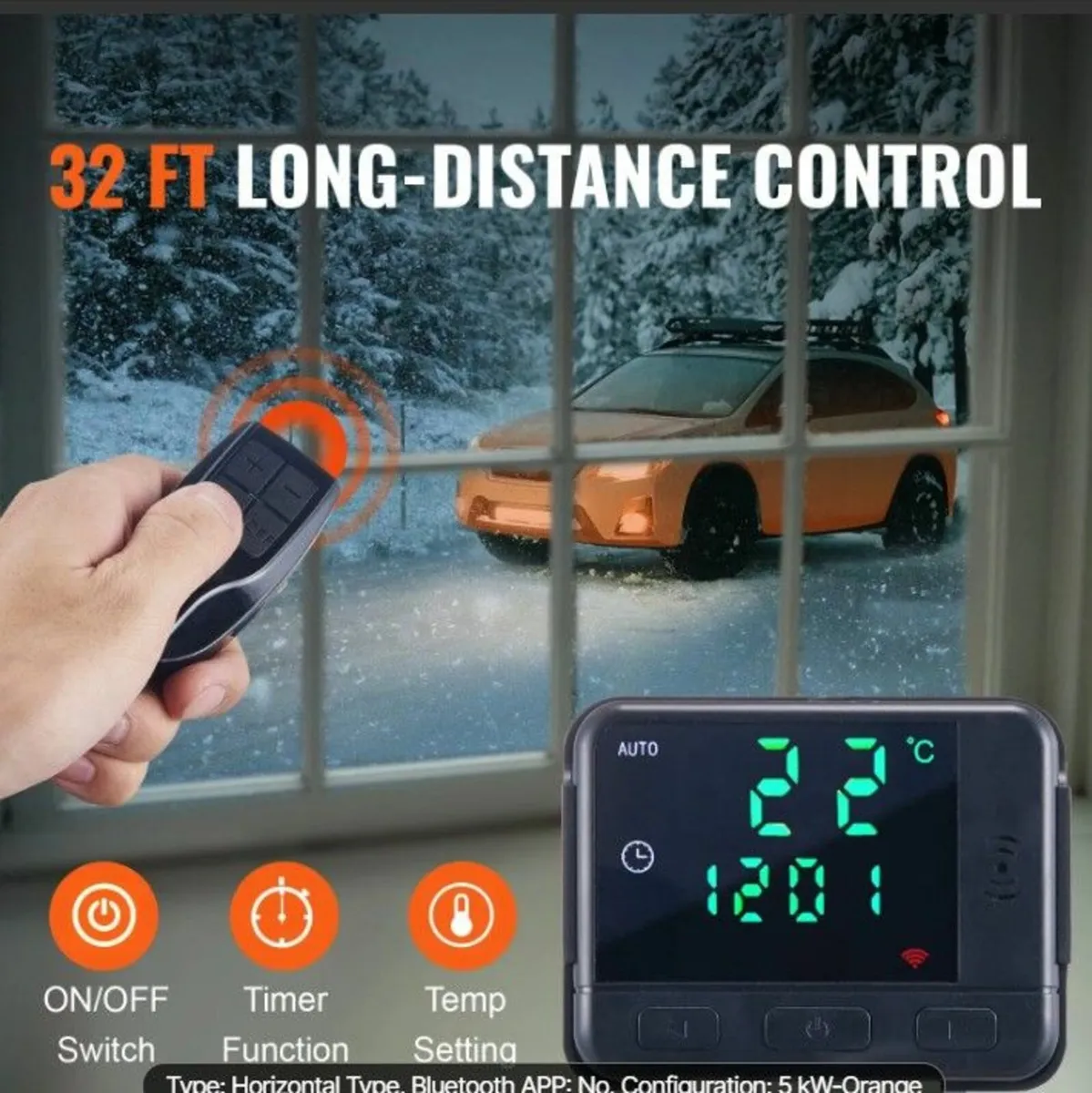 Diesel Air Heater, 12V 5KW Potable - Image 3