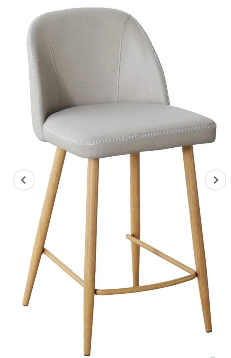 Leo Bar Stool in Taupe - Image 2