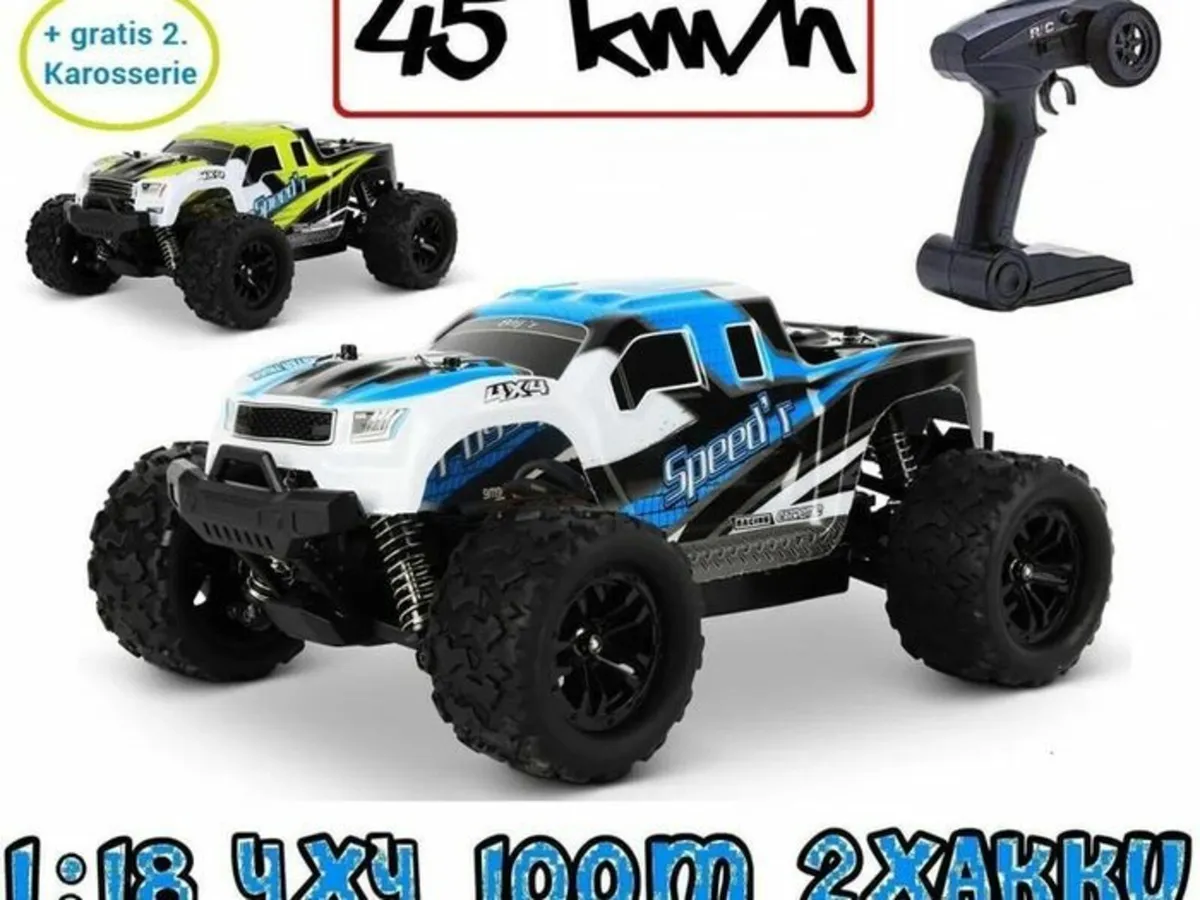 RC Remote Control Car | 45 km/h | 1:18 Scale | Du - Image 1