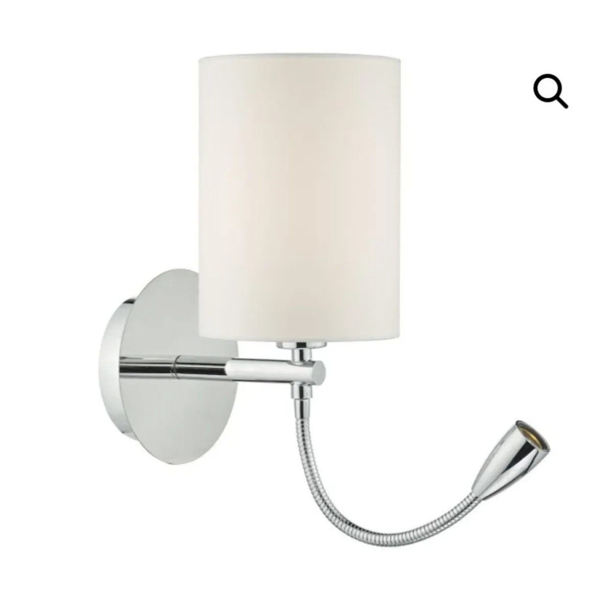 2 x Feta Chrome Wall Lights - Image 1