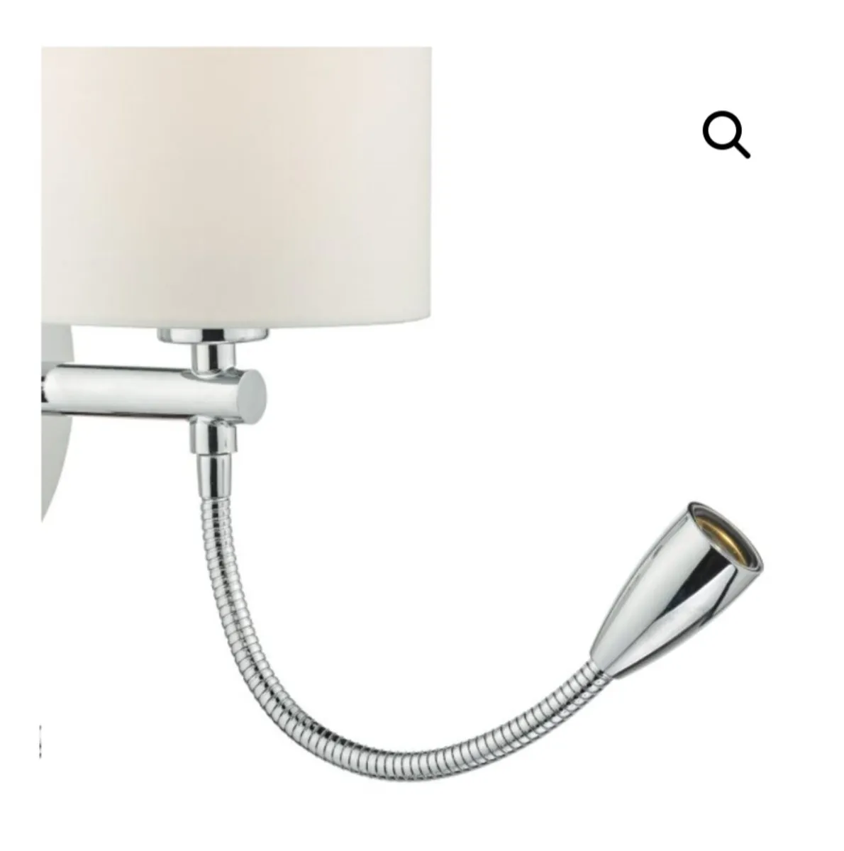 2 x Feta Chrome Wall Lights - Image 3