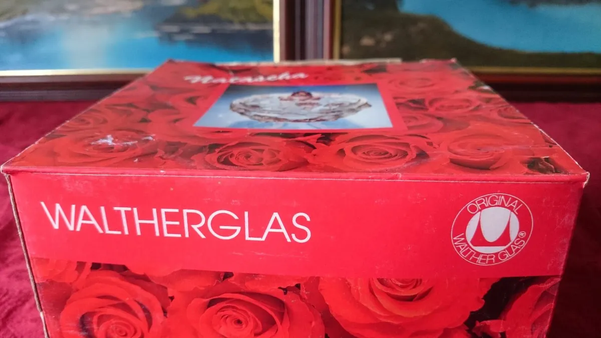 New In Box Waltherglas Germany Natascha Rose Bowl - Image 2