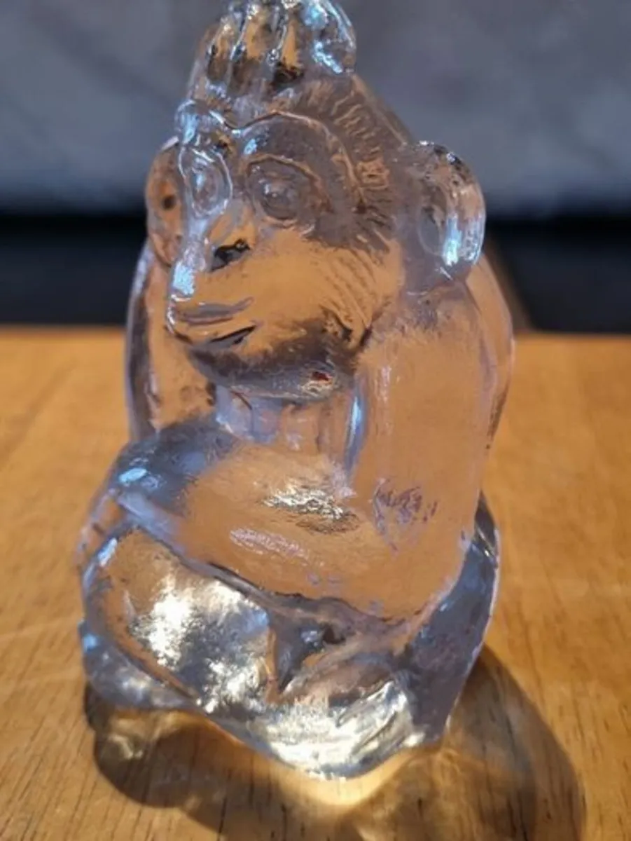 Iittala Finland glass monkey - Image 2