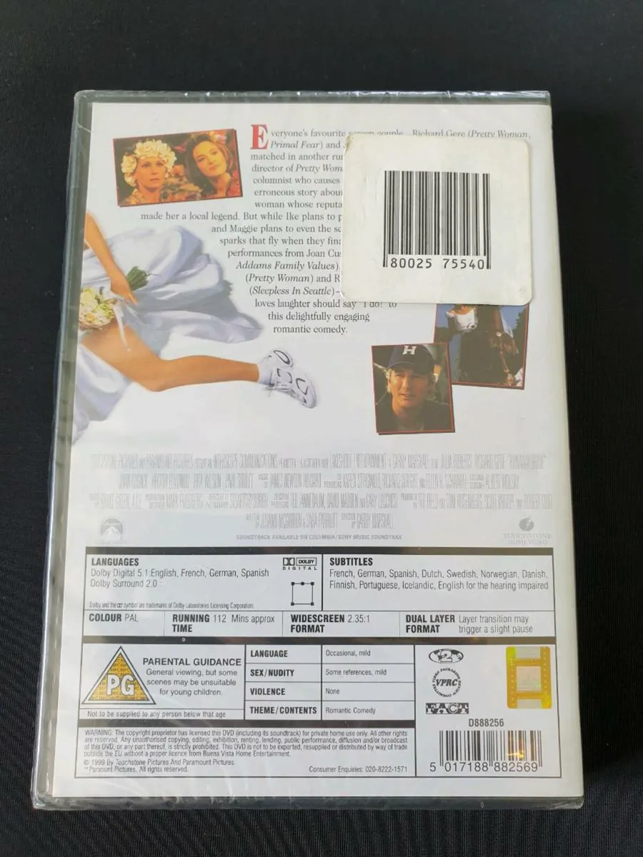 Runaway Bride DVD Garry Marshall Julia Roberts - Image 2