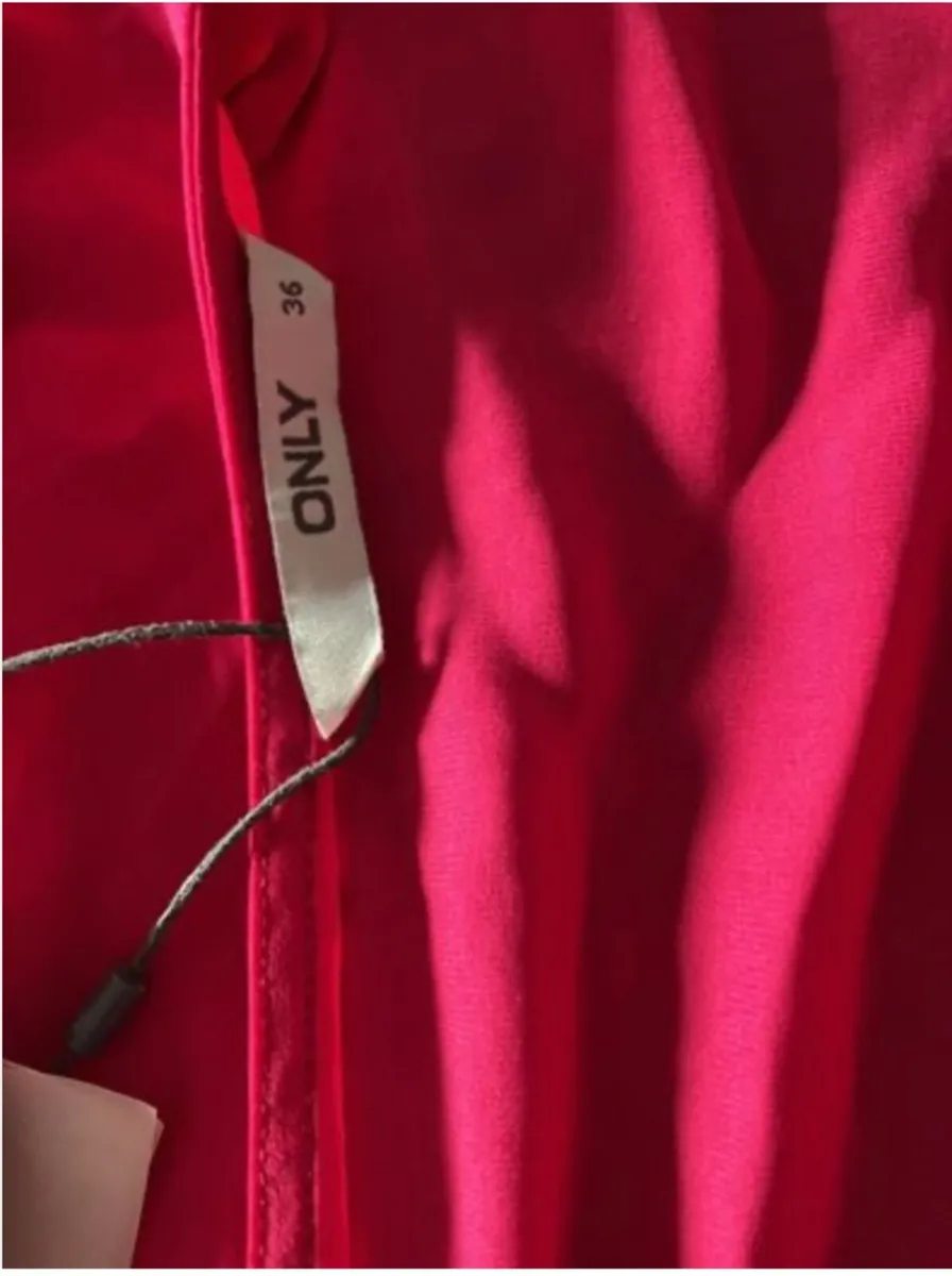 Only Beautiful Pink Wrap Blouse Size UK 8 - Image 3