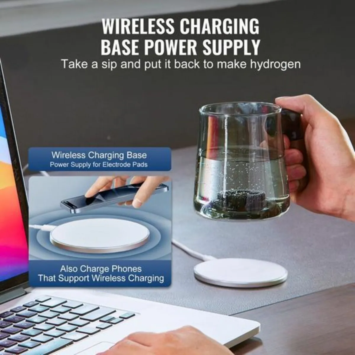 Hydrogen Water Cup, 400 ml / 14.1 oz Hydrogen Gene - Image 2