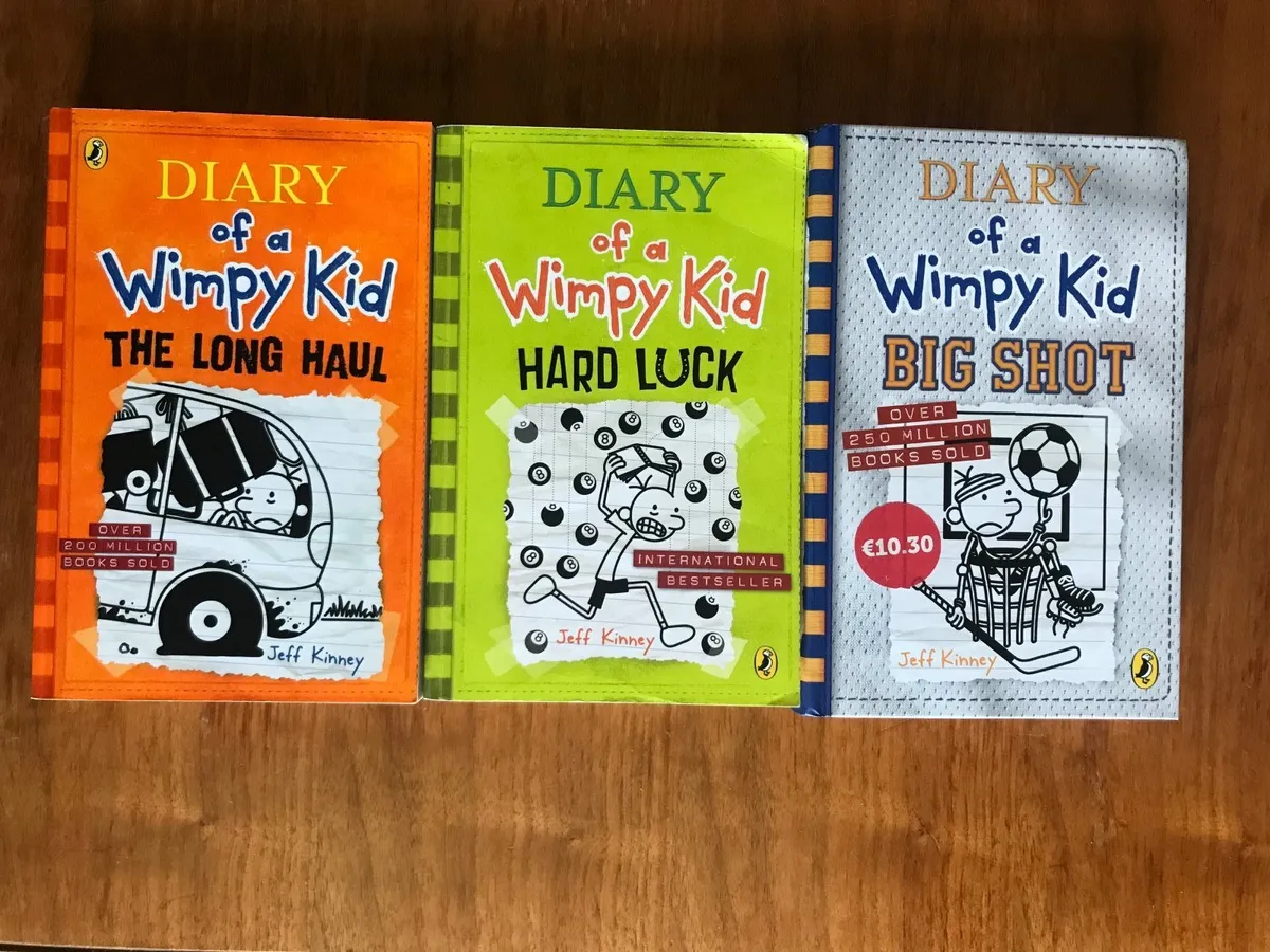 Three Diary of a Wimpy Kid books