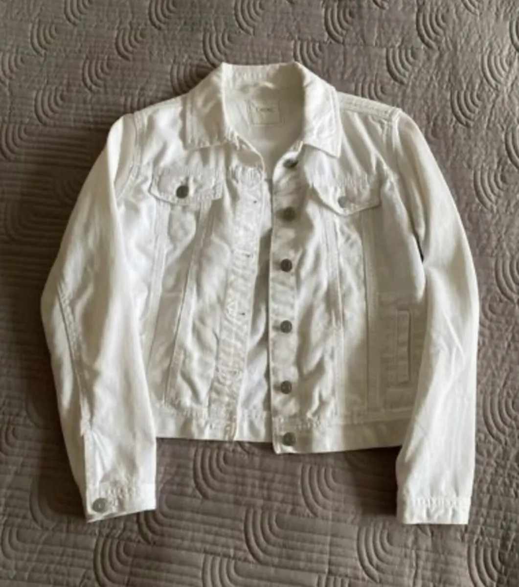 Next - White Denim Jacket - Age 13years - Image 1
