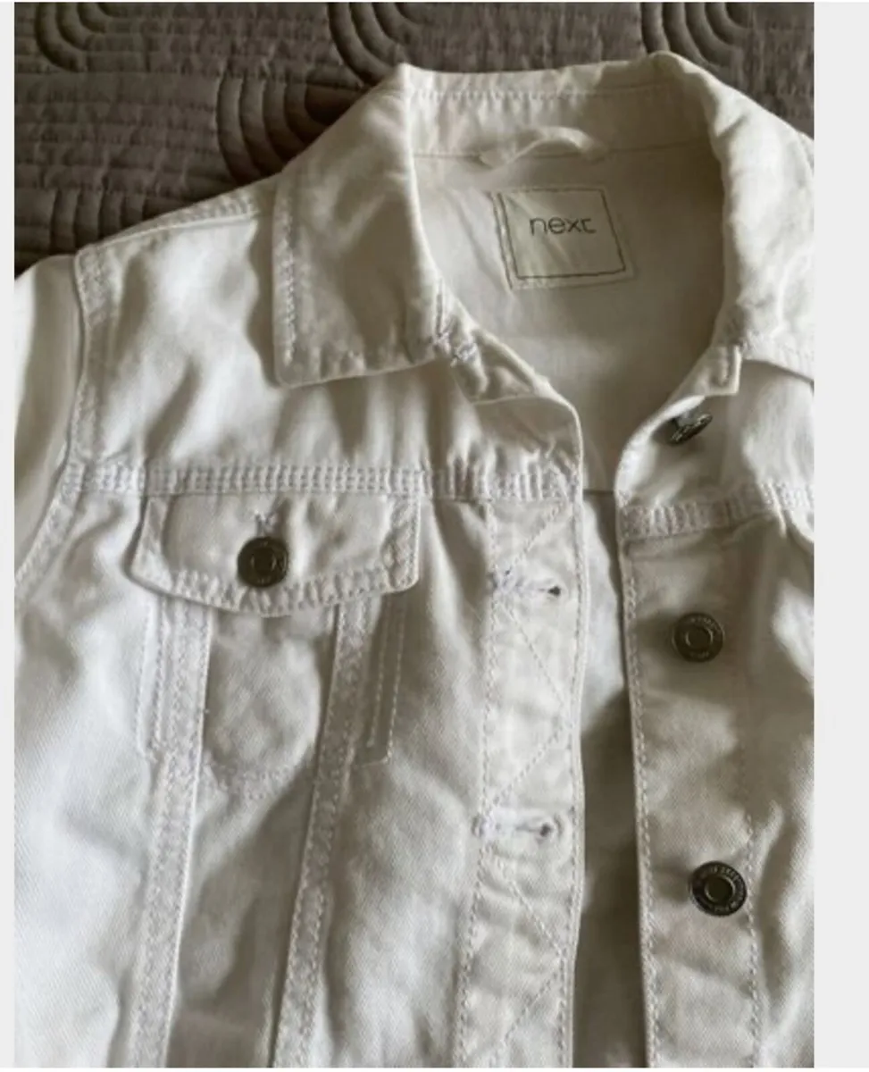 Next - White Denim Jacket - Age 13years - Image 3