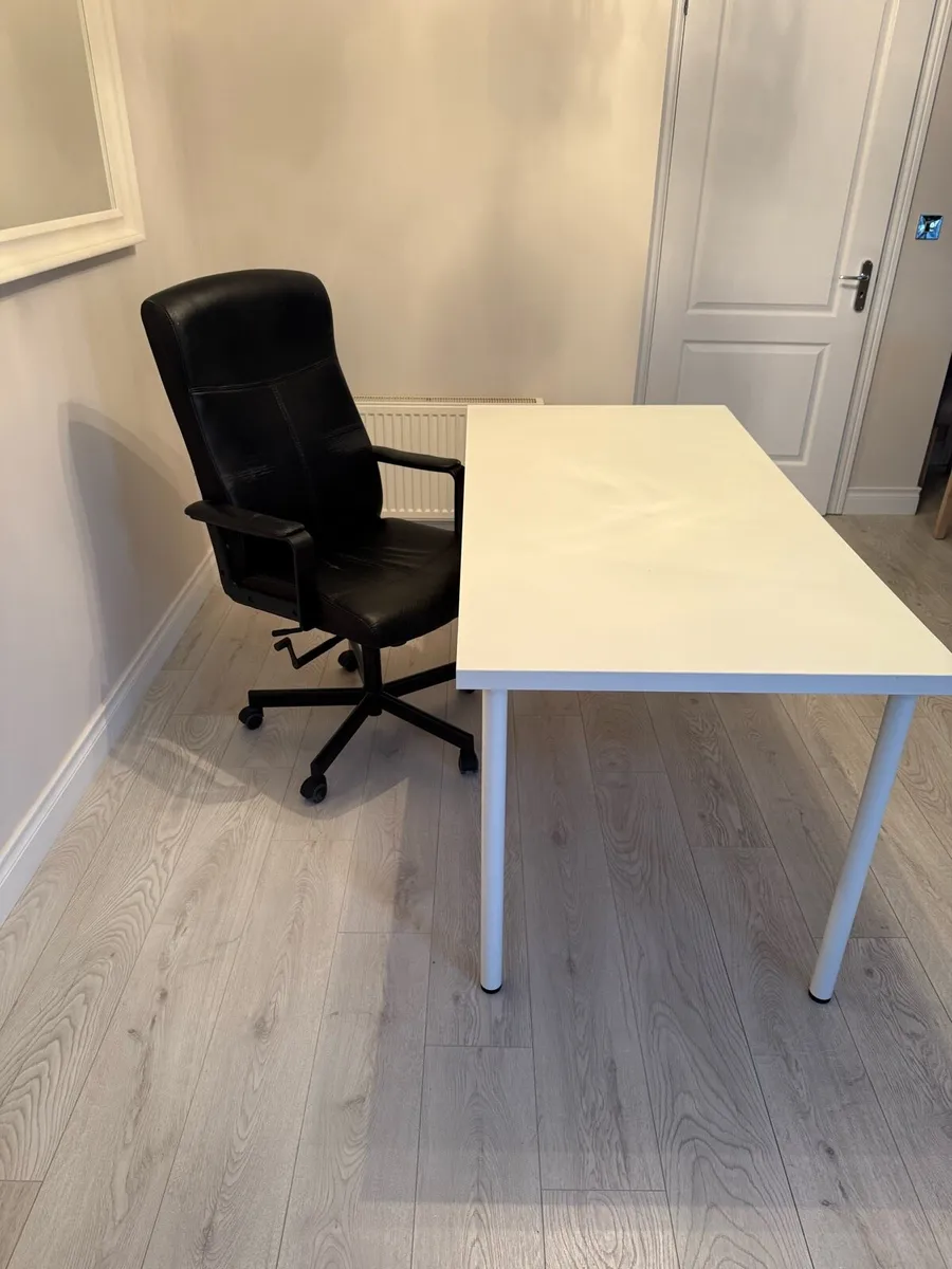 Desk with cable tidy And Chair For Sale - Image 1