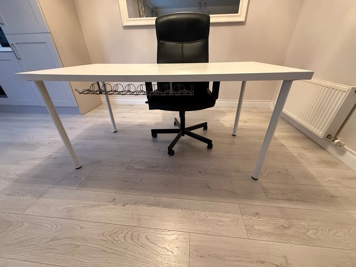 Desk with cable tidy And Chair For Sale - Image 2