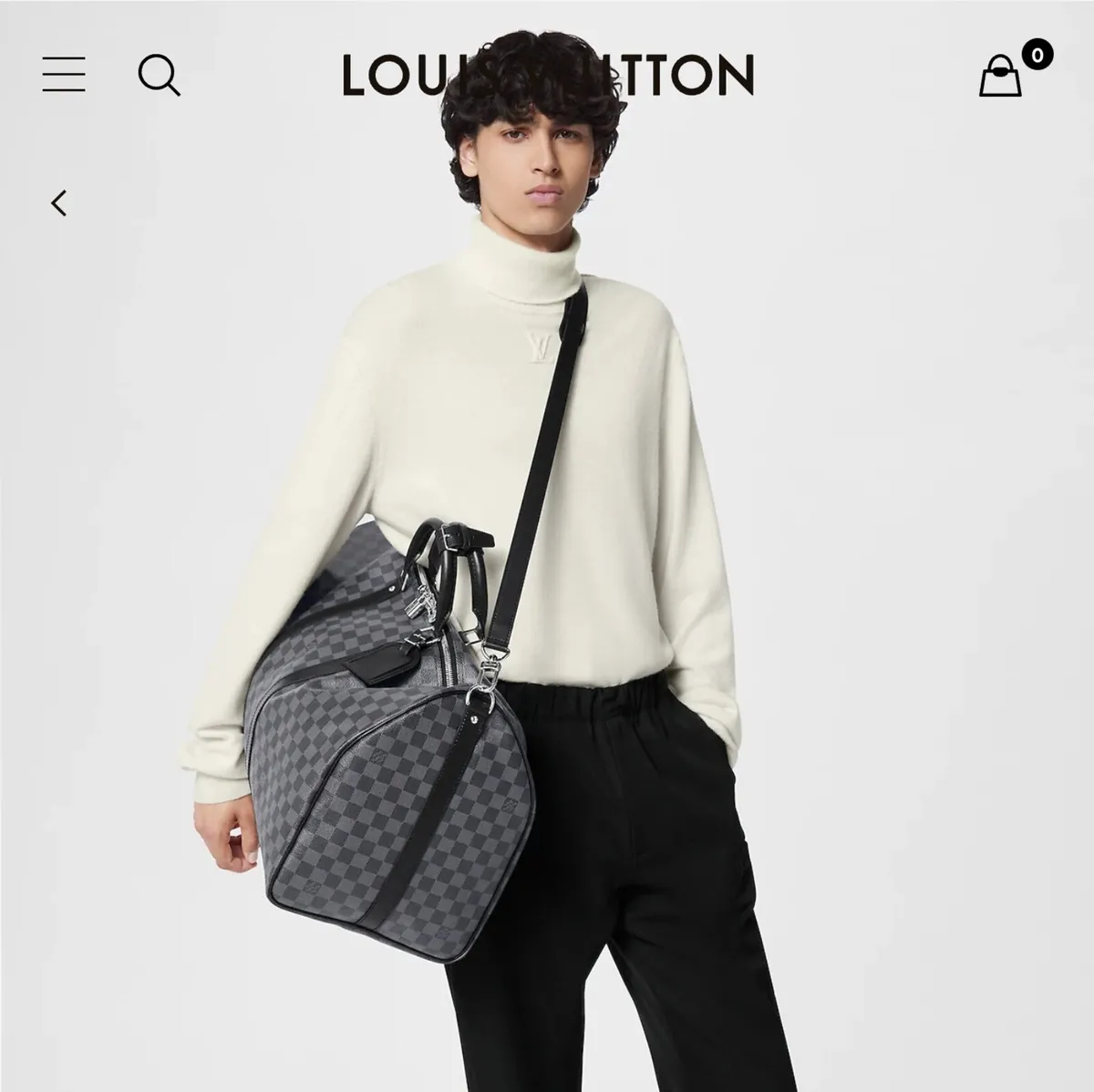 Louis Vuitton Keepall Bandouliere Damier Graphite - Image 3