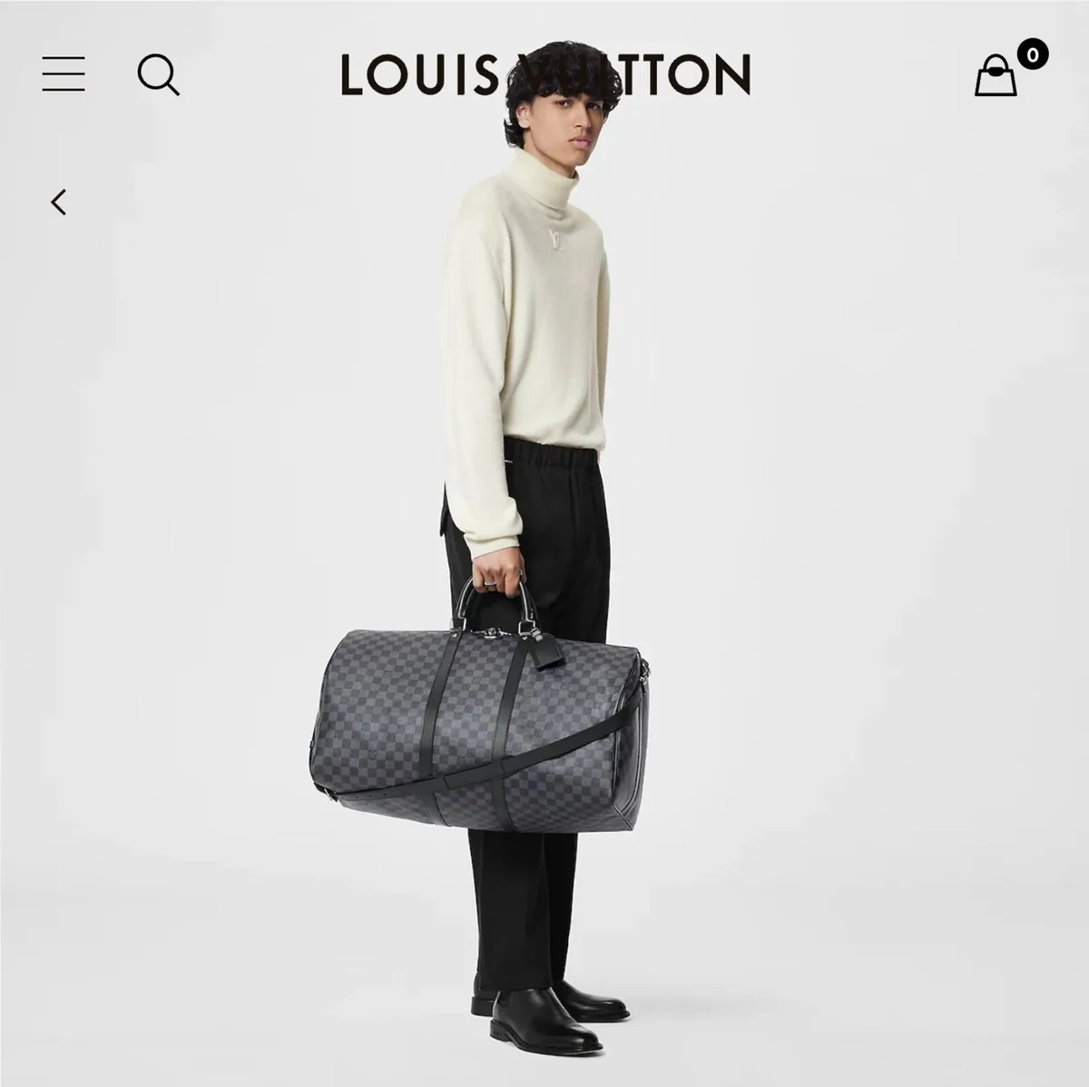 Louis Vuitton Keepall Bandouliere Damier Graphite - Image 4
