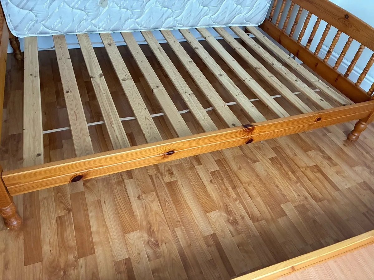 Pine Double Bed - Image 2