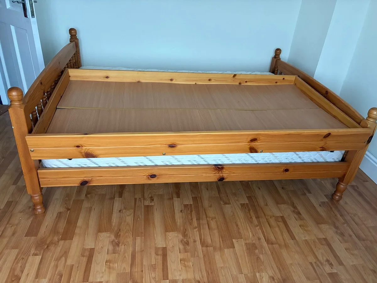 Pine Double Bed - Image 3