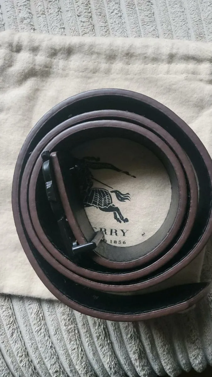 Burberry Iconic Check Reversible Belt - Image 2