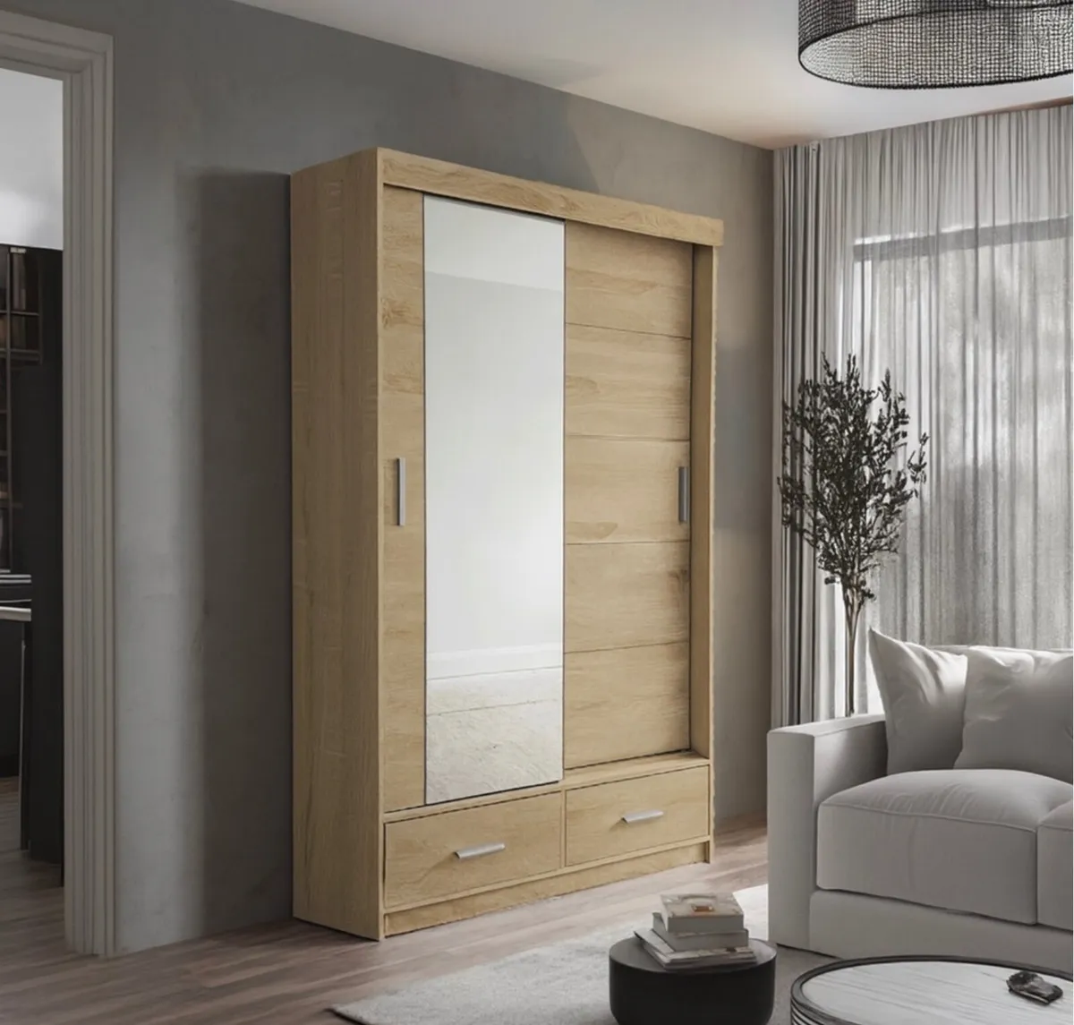 Wardrobe EKO 120/150cm OakArtisan *FREE DELIVERY - Image 1