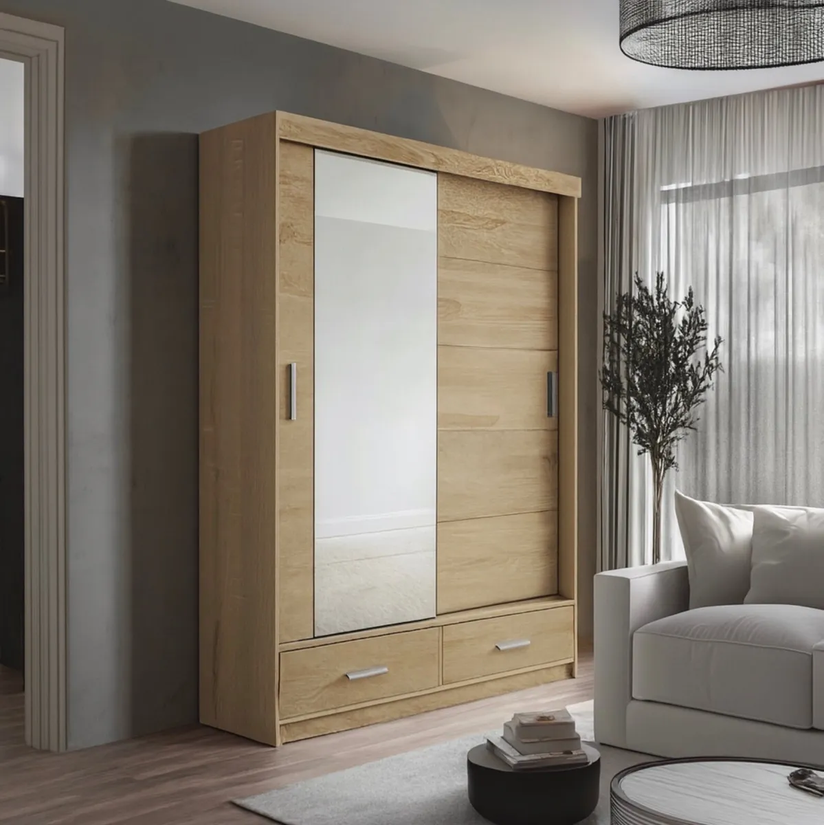 Wardrobe EKO 120/150cm OakArtisan *FREE DELIVERY - Image 4