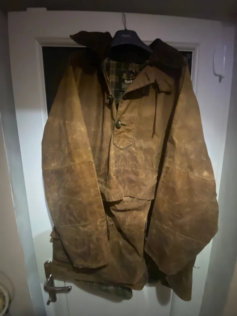 Barbour Longshoreman Waxed Smock Jacket - Image 3