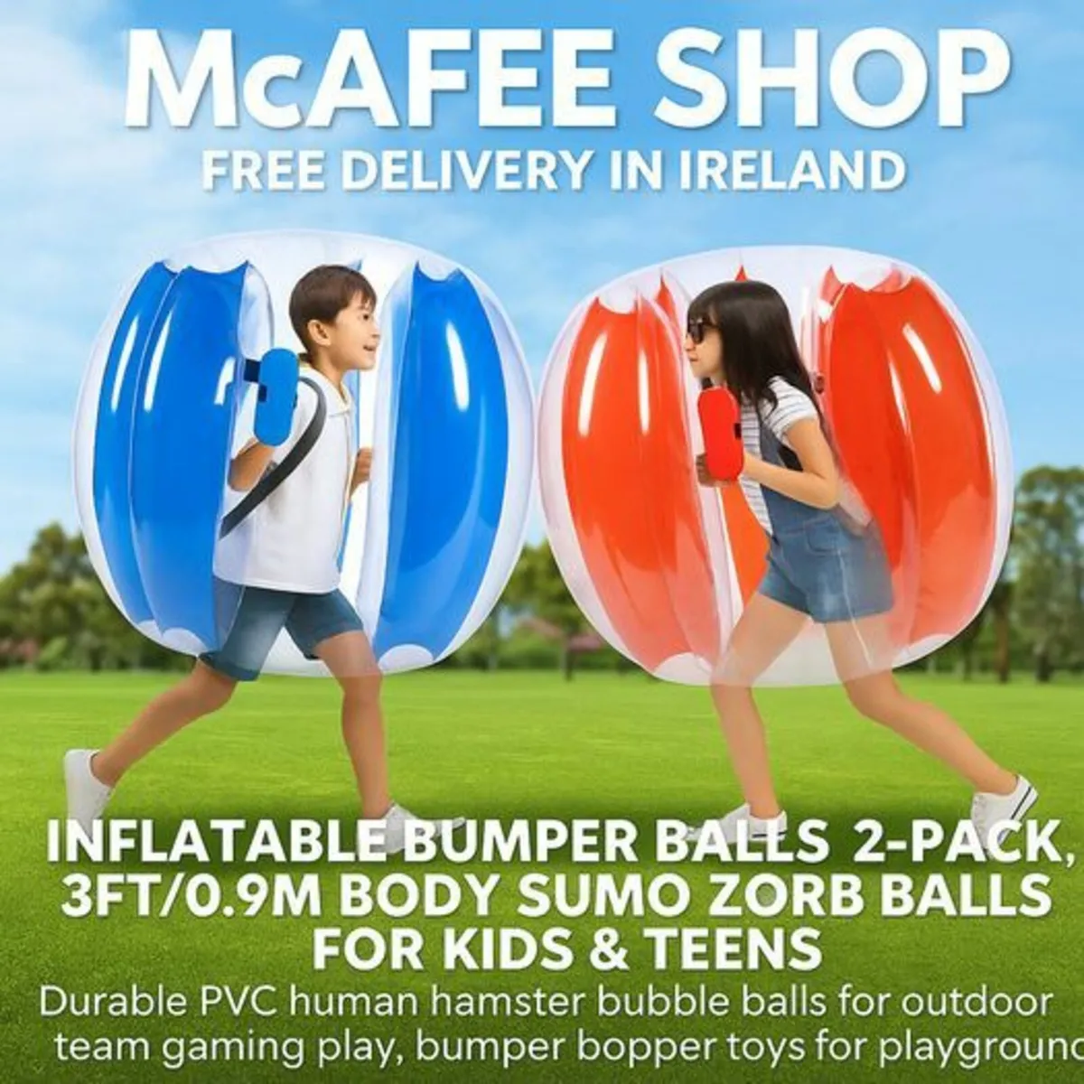 Inflatable Bumper Balls 2-Pack 3FT/0.9M Body Sumo - Image 2