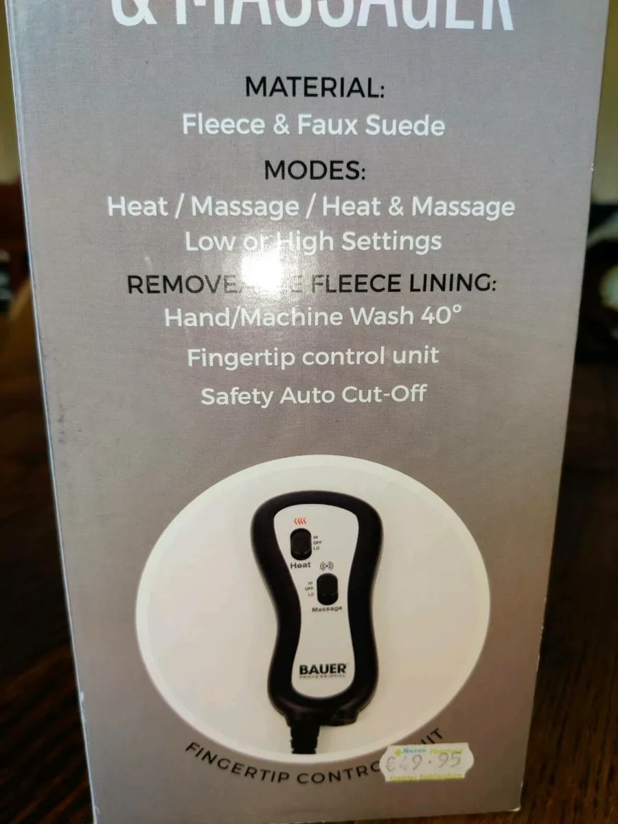 ELECTRIC FOOT WARMER & MESSAGER, Still in Box ! - Image 2