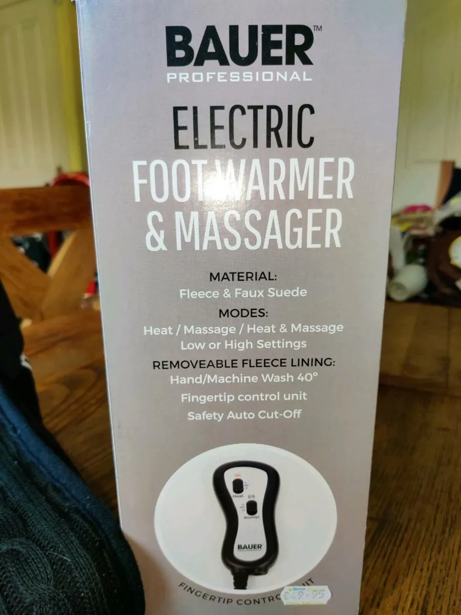ELECTRIC FOOT WARMER & MESSAGER, Still in Box ! - Image 3