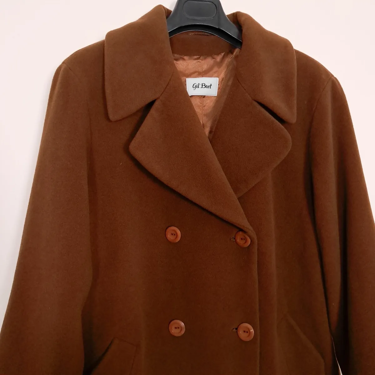 Gil Bret Camel Brown Wool Overcoat 12UK/40EU - Image 3
