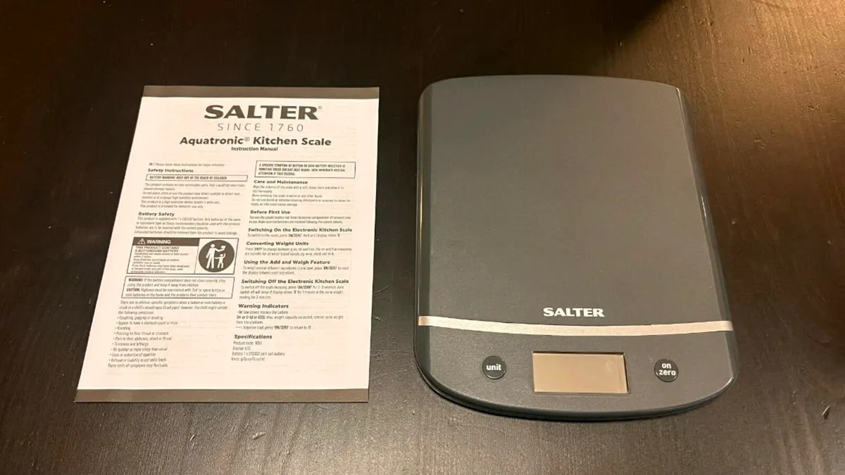Salter Digital Kitchen Scale – Brand New - Image 3