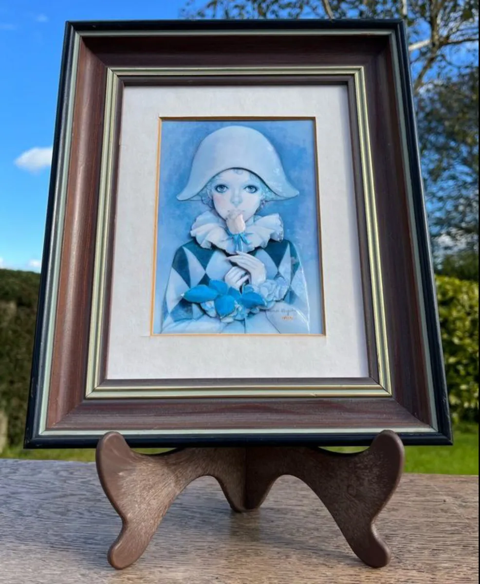 Vintage Irish made Enamel Wall Art - Image 1