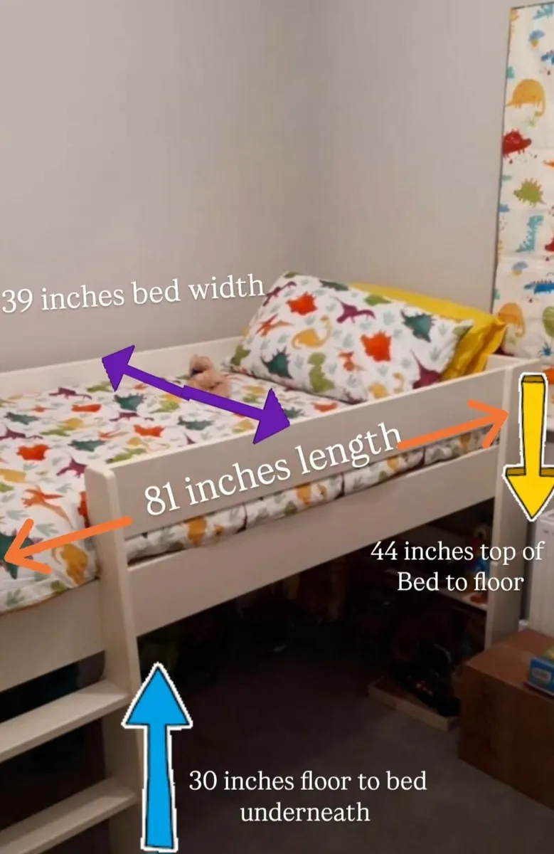 Children's Mid sleeper Solid frame bed - Image 2