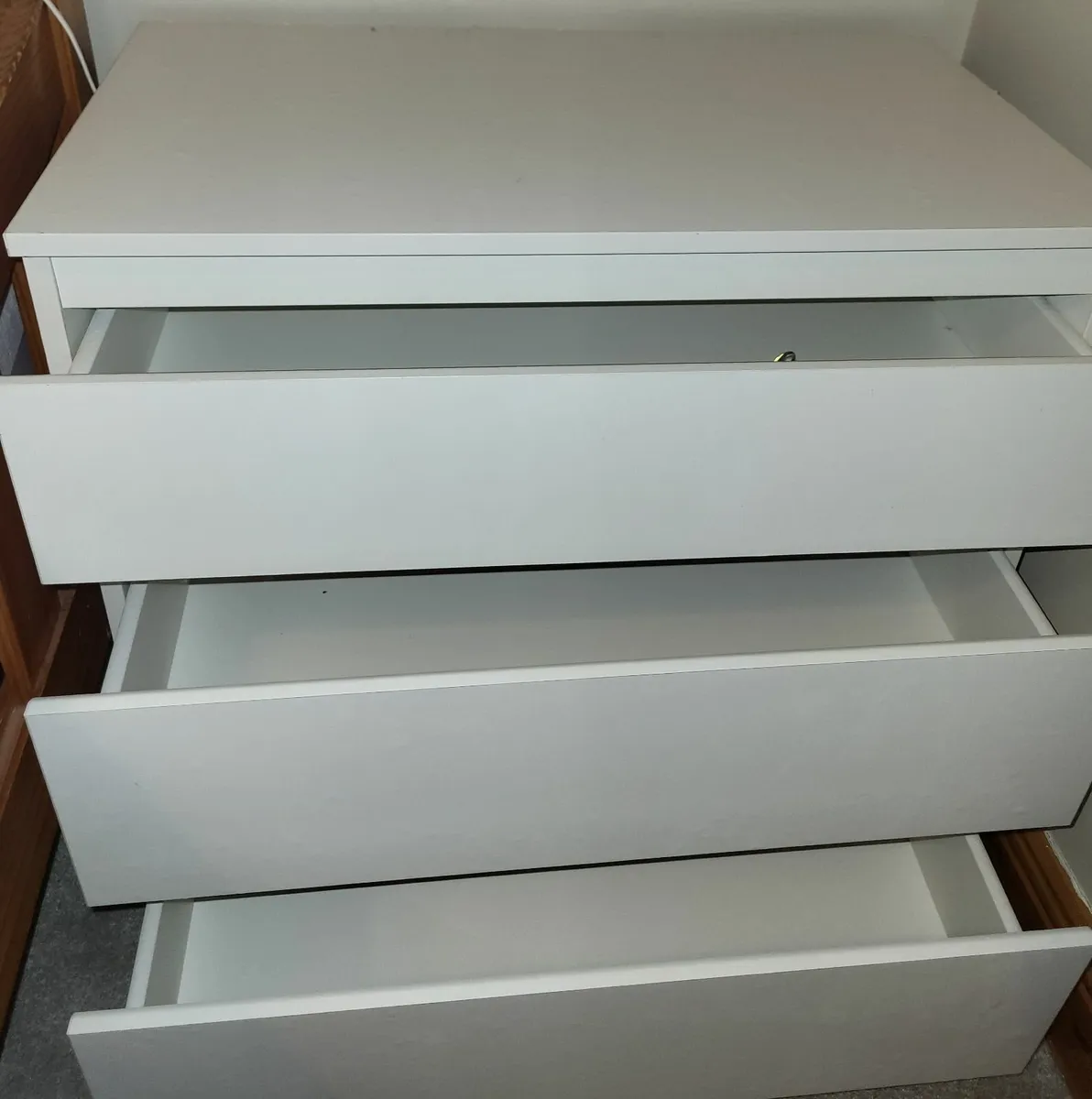 IKEA Malm Chest of 3 drawers, white - Image 2