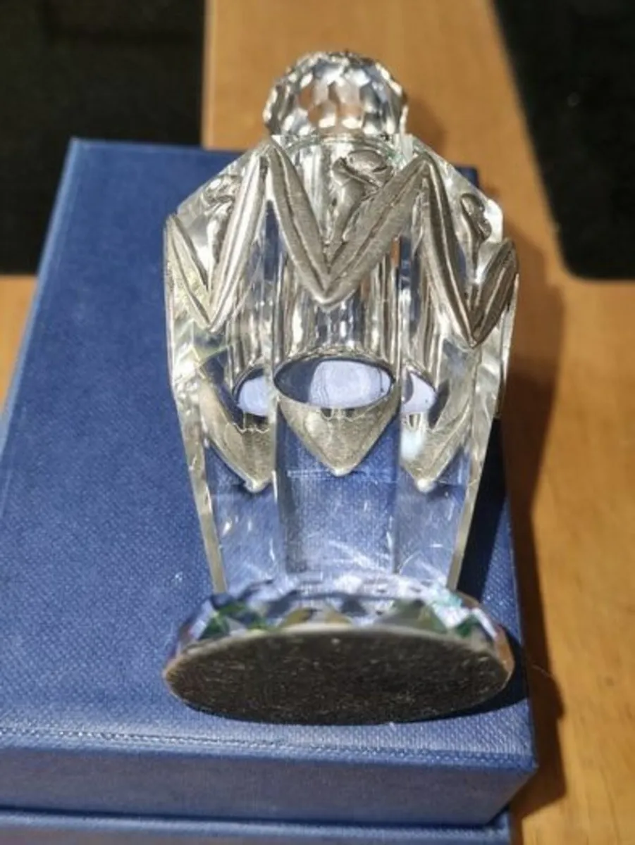 Glass Perfume Bottle With Pewter Decorations - Image 3