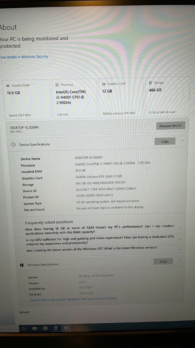 RTX 3060 Gaming PC for Sale - Image 2