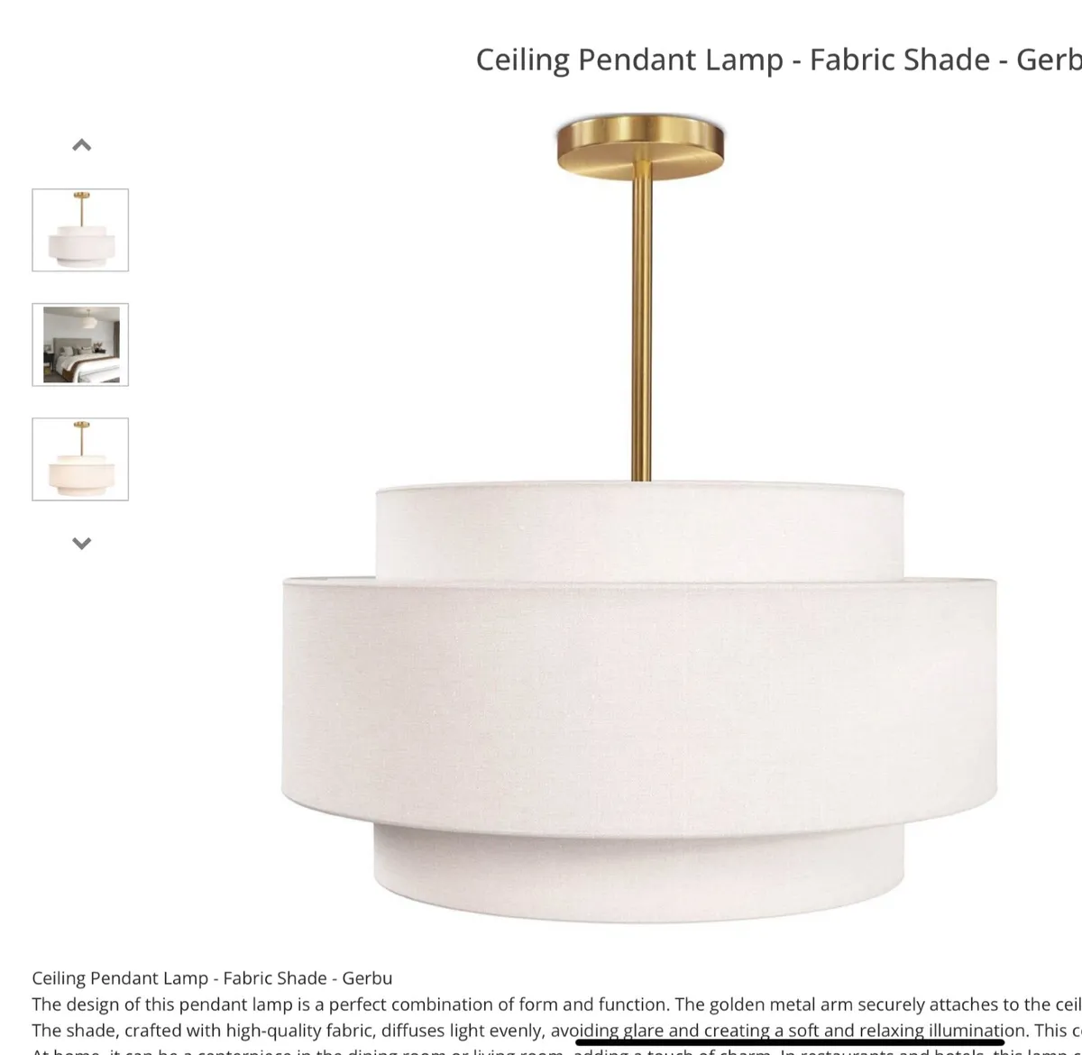 Pair of light pendants - Image 1