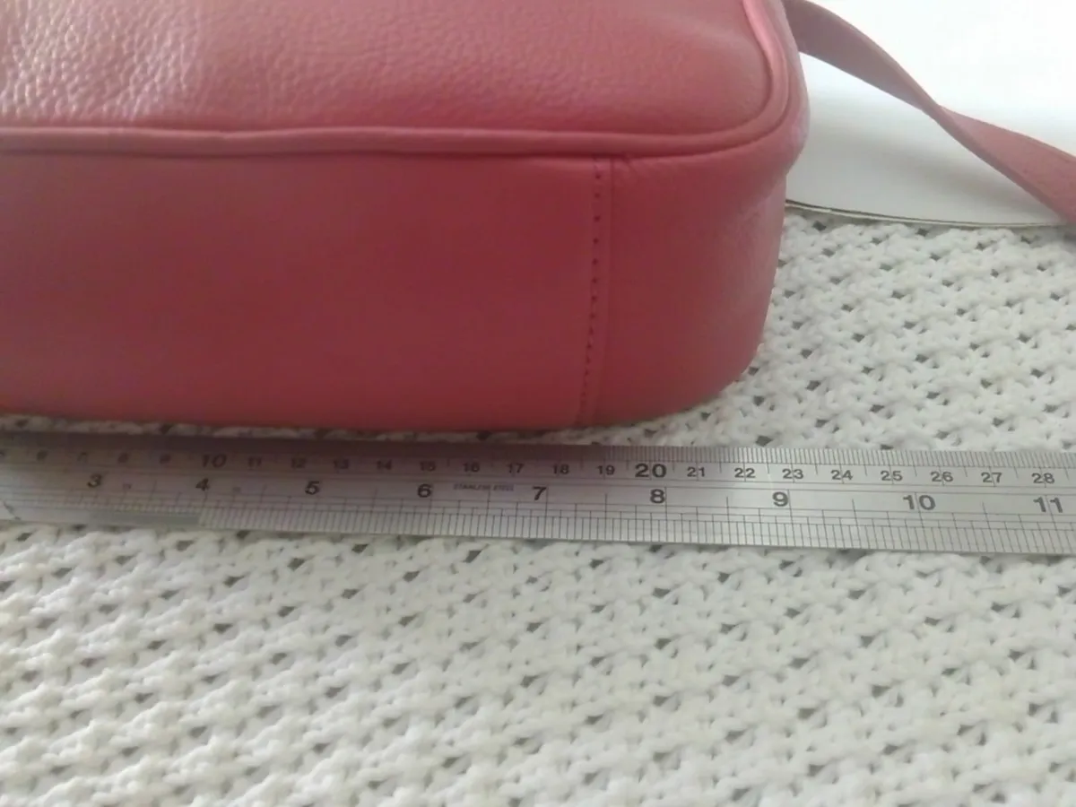 Paul Costelloe pink soft leather crossbody bag new - Image 2