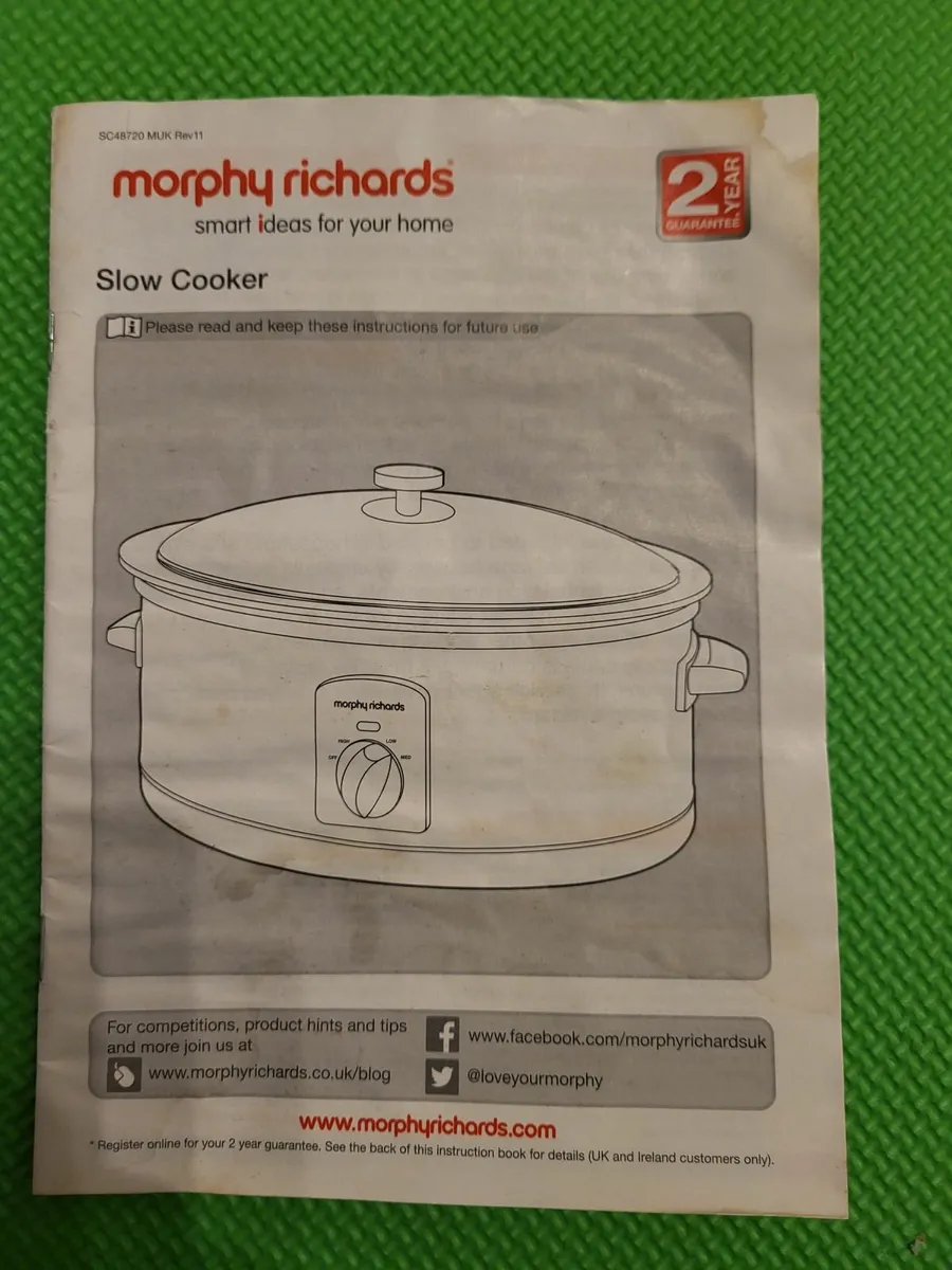 Slow Cooker 6.5L Morphy Richards - rarely used - Image 4