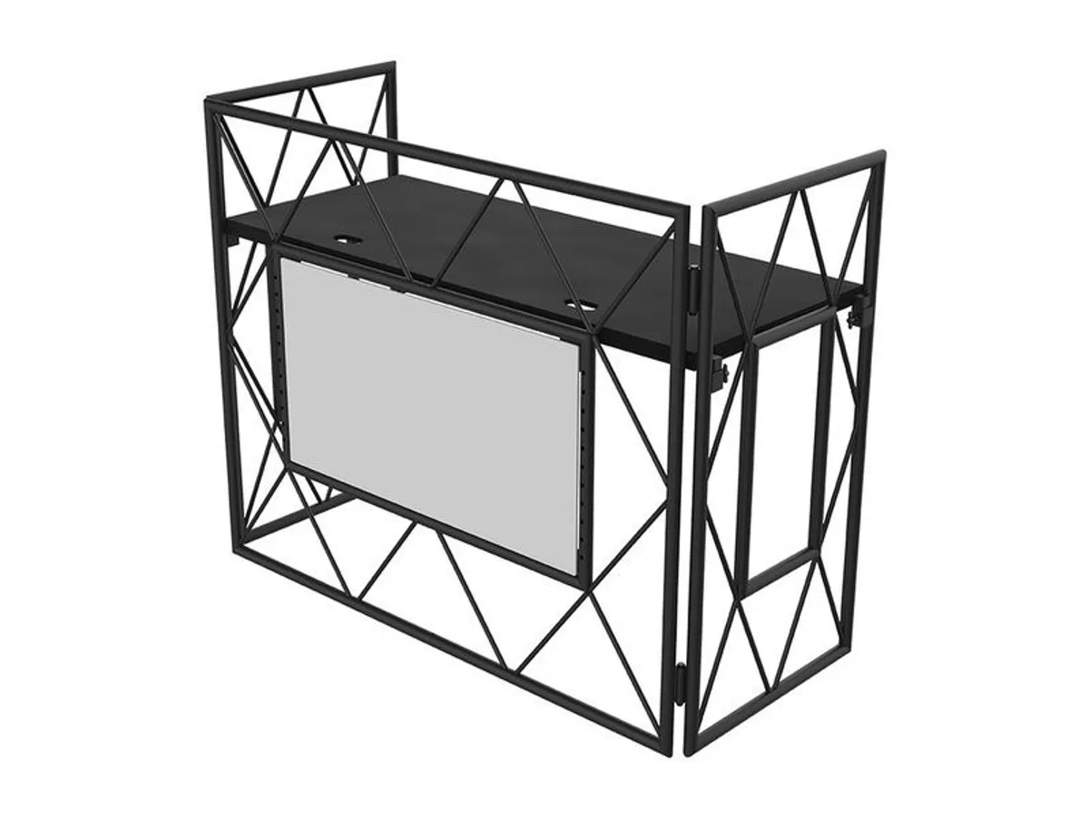 Ultimax TrussBooth-BK Aluminium Truss DJ Booth c/w VESA TV mount and Shelf - Image 3