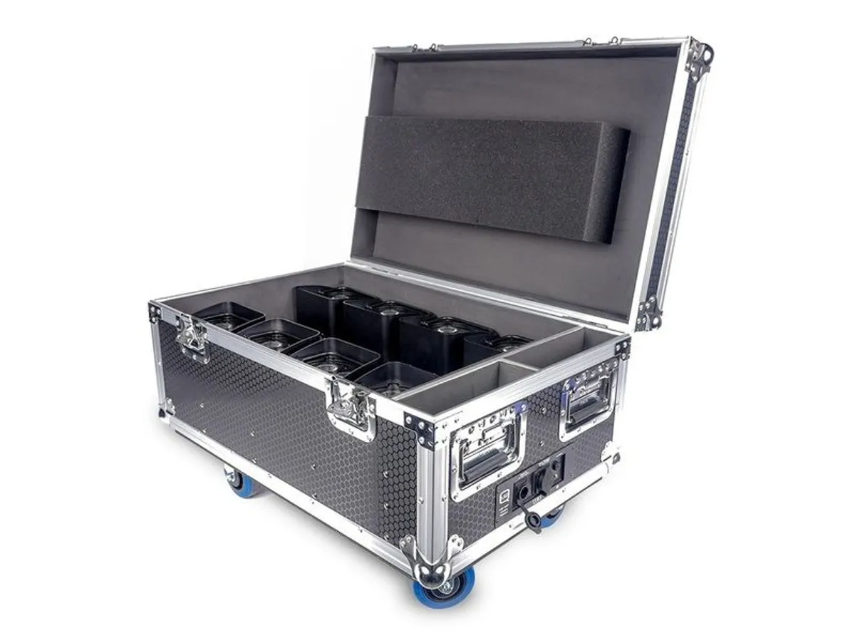 Q-Led Lighting Q4IP+ Uplights with Charging Flightcase (Case Of 8) - Image 2