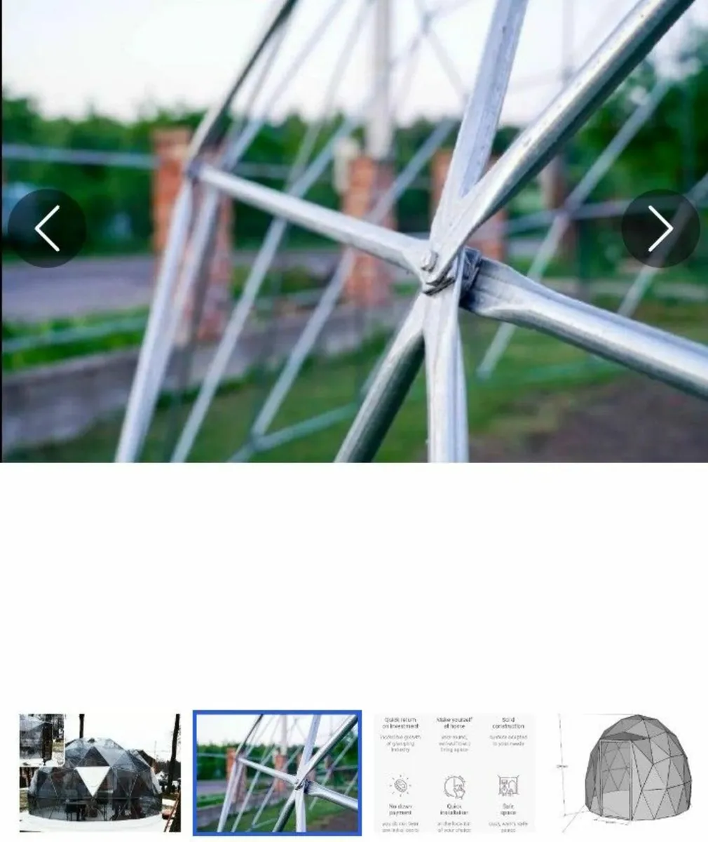 Luxury 3m(10ft) Clear Tinted  Dome Igloo - Image 3