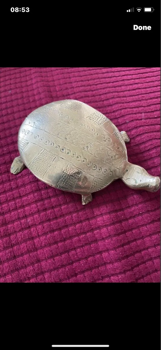 Brass Turtle Paperweight - Image 2