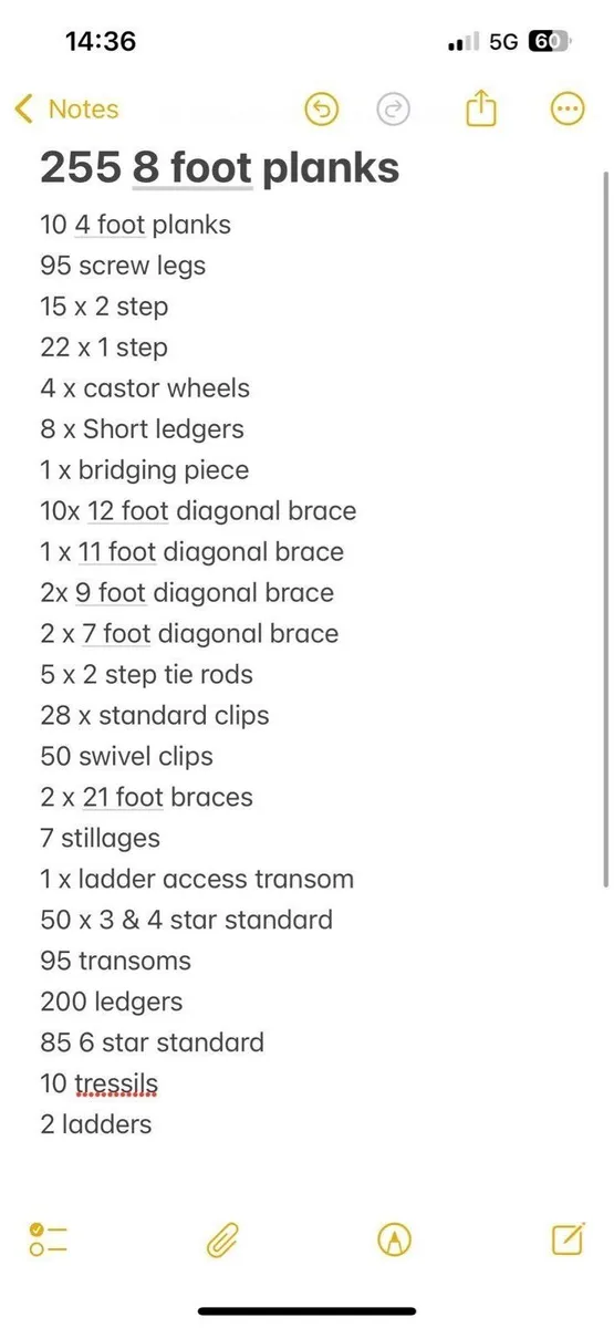 Scaffolding & JCB 530-110 self builder starter - Image 2