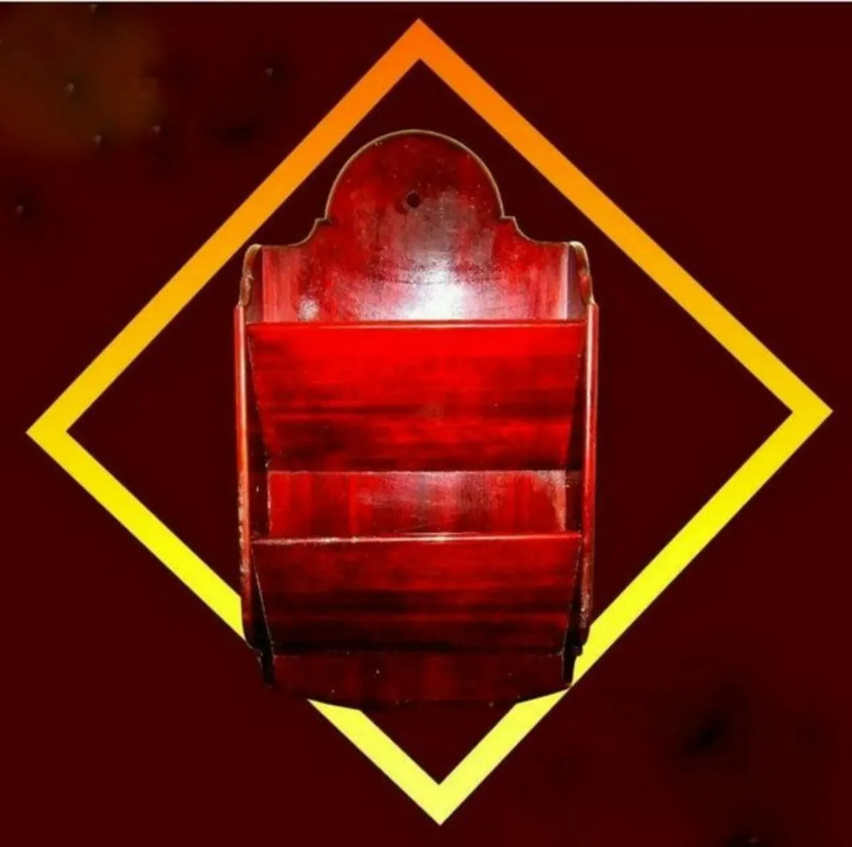 Vintage Harrods Wooden Letter Rack - Image 1