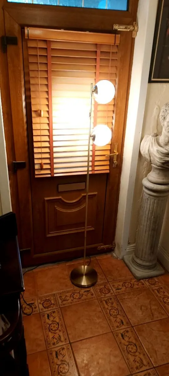 Modern Gold Glass Floor  Lamp - Image 3